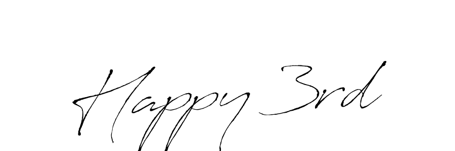 How to make Happy 3rd signature? Antro_Vectra is a professional autograph style. Create handwritten signature for Happy 3rd name. Happy 3rd signature style 6 images and pictures png