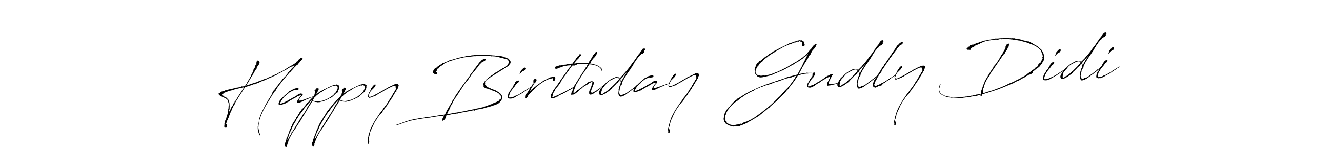 How to make Happy Birthday  Gudly Didi signature? Antro_Vectra is a professional autograph style. Create handwritten signature for Happy Birthday  Gudly Didi name. Happy Birthday  Gudly Didi signature style 6 images and pictures png