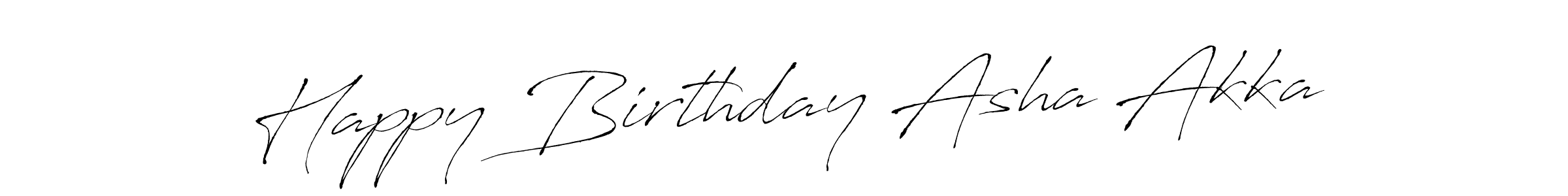 Also You can easily find your signature by using the search form. We will create Happy Birthday Asha Akka name handwritten signature images for you free of cost using Antro_Vectra sign style. Happy Birthday Asha Akka signature style 6 images and pictures png