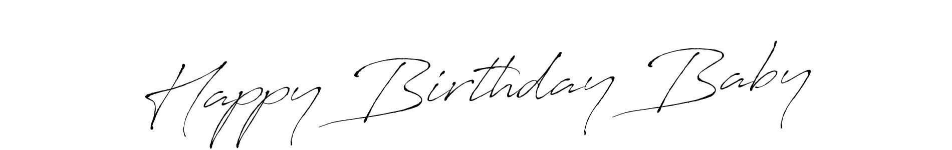 Make a beautiful signature design for name Happy Birthday Baby. With this signature (Antro_Vectra) style, you can create a handwritten signature for free. Happy Birthday Baby signature style 6 images and pictures png