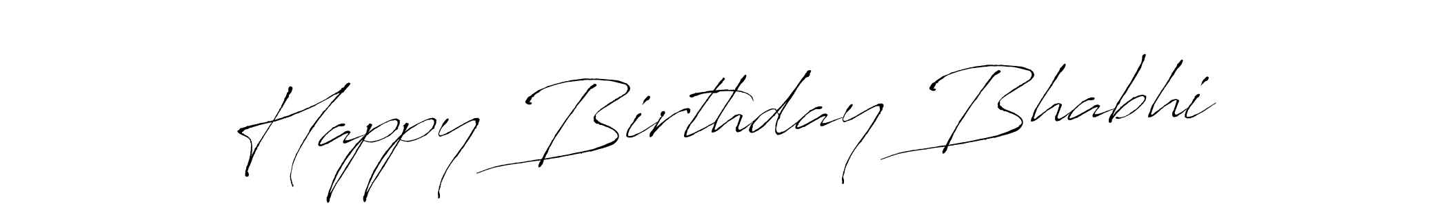 Create a beautiful signature design for name Happy Birthday Bhabhi. With this signature (Antro_Vectra) fonts, you can make a handwritten signature for free. Happy Birthday Bhabhi signature style 6 images and pictures png