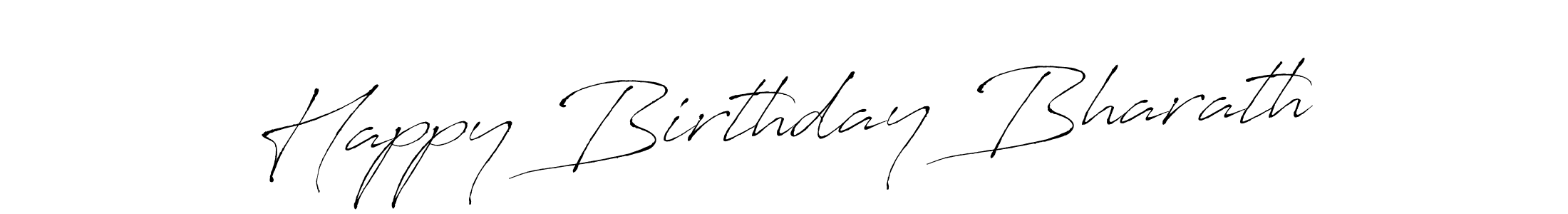 Happy Birthday Bharath stylish signature style. Best Handwritten Sign (Antro_Vectra) for my name. Handwritten Signature Collection Ideas for my name Happy Birthday Bharath. Happy Birthday Bharath signature style 6 images and pictures png