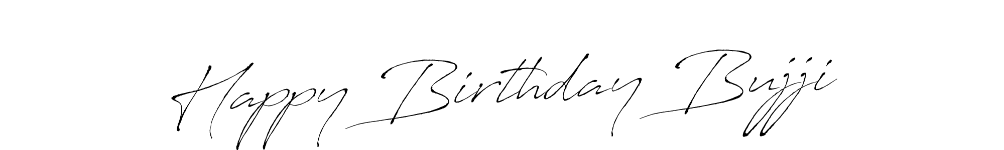 The best way (Antro_Vectra) to make a short signature is to pick only two or three words in your name. The name Happy Birthday Bujji include a total of six letters. For converting this name. Happy Birthday Bujji signature style 6 images and pictures png
