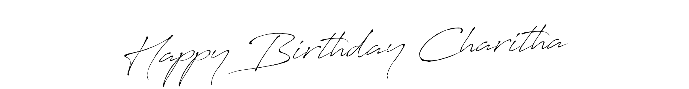 This is the best signature style for the Happy Birthday Charitha name. Also you like these signature font (Antro_Vectra). Mix name signature. Happy Birthday Charitha signature style 6 images and pictures png