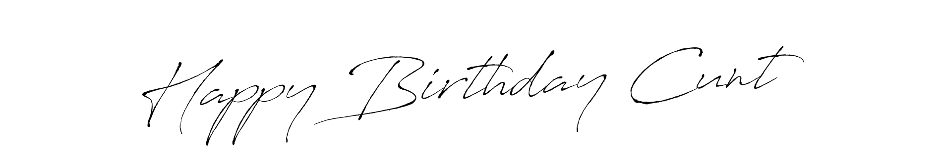Also You can easily find your signature by using the search form. We will create Happy Birthday Cunt name handwritten signature images for you free of cost using Antro_Vectra sign style. Happy Birthday Cunt signature style 6 images and pictures png
