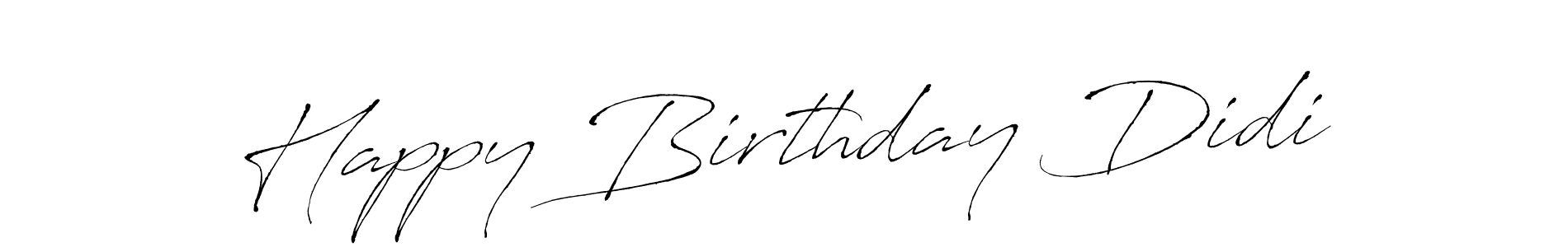 Use a signature maker to create a handwritten signature online. With this signature software, you can design (Antro_Vectra) your own signature for name Happy Birthday Didi. Happy Birthday Didi signature style 6 images and pictures png