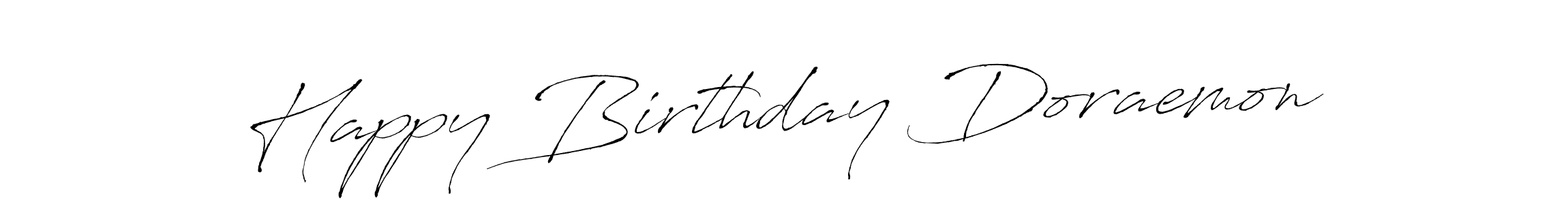Happy Birthday Doraemon stylish signature style. Best Handwritten Sign (Antro_Vectra) for my name. Handwritten Signature Collection Ideas for my name Happy Birthday Doraemon. Happy Birthday Doraemon signature style 6 images and pictures png