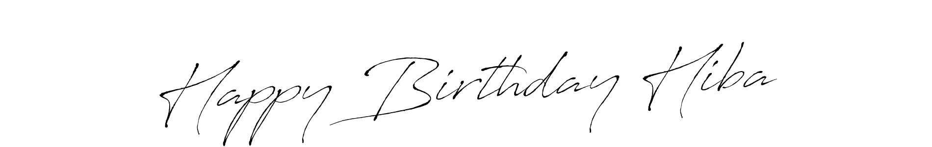 Also You can easily find your signature by using the search form. We will create Happy Birthday Hiba name handwritten signature images for you free of cost using Antro_Vectra sign style. Happy Birthday Hiba signature style 6 images and pictures png