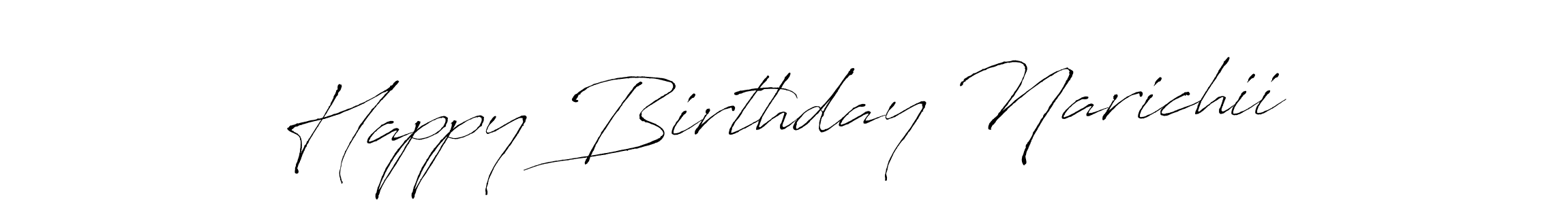 How to make Happy Birthday Narichii signature? Antro_Vectra is a professional autograph style. Create handwritten signature for Happy Birthday Narichii name. Happy Birthday Narichii signature style 6 images and pictures png