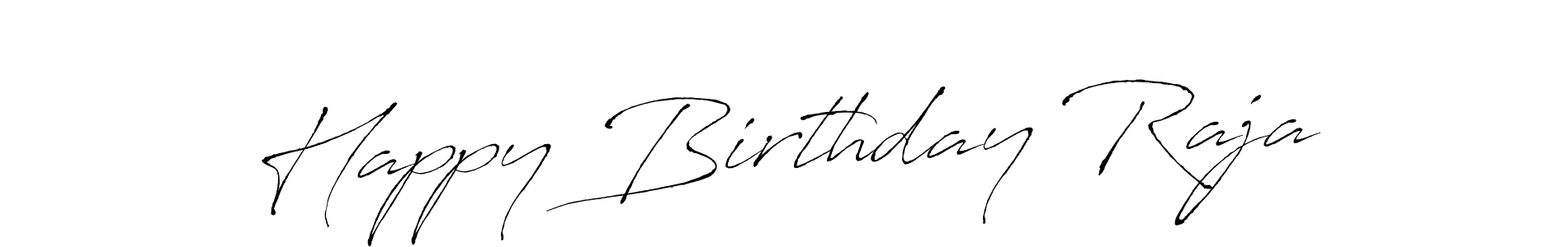 Similarly Antro_Vectra is the best handwritten signature design. Signature creator online .You can use it as an online autograph creator for name Happy Birthday Raja. Happy Birthday Raja signature style 6 images and pictures png