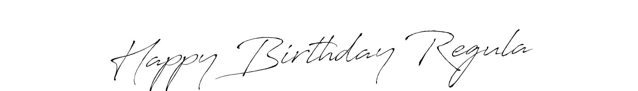 How to make Happy Birthday Regula signature? Antro_Vectra is a professional autograph style. Create handwritten signature for Happy Birthday Regula name. Happy Birthday Regula signature style 6 images and pictures png