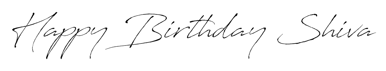 Give your name Happy Birthday Shiva an exquisite flair with the Antro_Vectra script font. Ideal for contracts, resumes, and formal letterheads. Happy Birthday Shiva signature style 6 images and pictures png