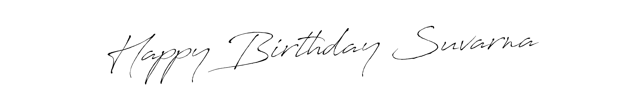 Also we have Happy Birthday Suvarna name is the best signature style. Create professional handwritten signature collection using Antro_Vectra autograph style. Happy Birthday Suvarna signature style 6 images and pictures png