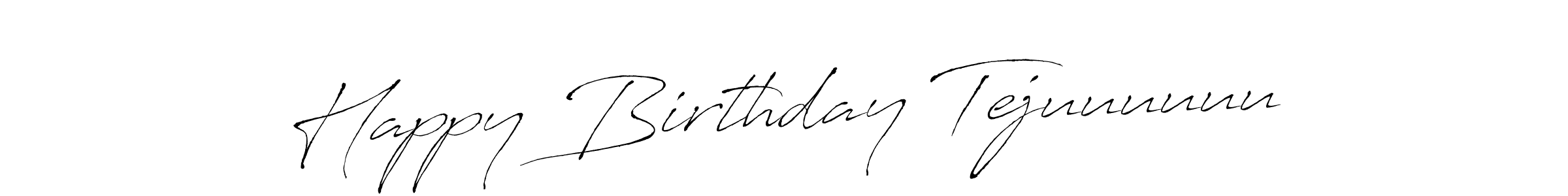 Once you've used our free online signature maker to create your best signature Antro_Vectra style, it's time to enjoy all of the benefits that Happy Birthday Tejuuuuuu name signing documents. Happy Birthday Tejuuuuuu signature style 6 images and pictures png