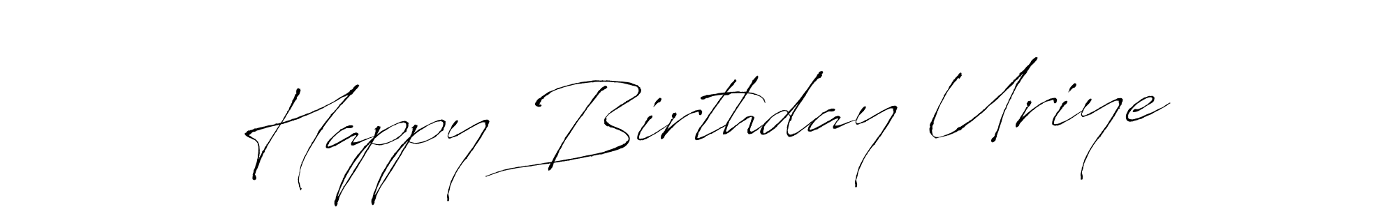 Design your own signature with our free online signature maker. With this signature software, you can create a handwritten (Antro_Vectra) signature for name Happy Birthday Uriye. Happy Birthday Uriye signature style 6 images and pictures png