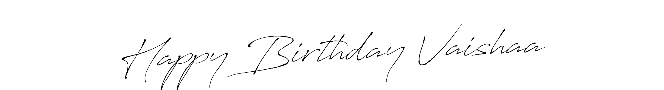 Use a signature maker to create a handwritten signature online. With this signature software, you can design (Antro_Vectra) your own signature for name Happy Birthday Vaishaa. Happy Birthday Vaishaa signature style 6 images and pictures png