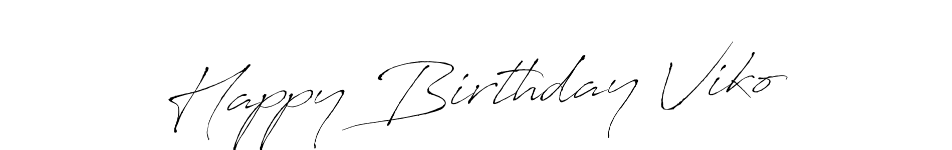 Create a beautiful signature design for name Happy Birthday Viko. With this signature (Antro_Vectra) fonts, you can make a handwritten signature for free. Happy Birthday Viko signature style 6 images and pictures png