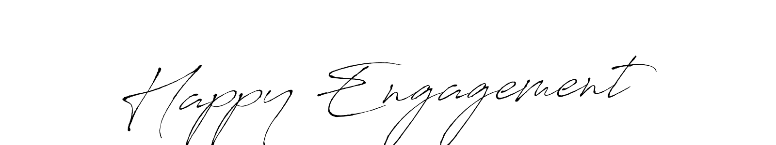 Design your own signature with our free online signature maker. With this signature software, you can create a handwritten (Antro_Vectra) signature for name Happy Engagement. Happy Engagement signature style 6 images and pictures png