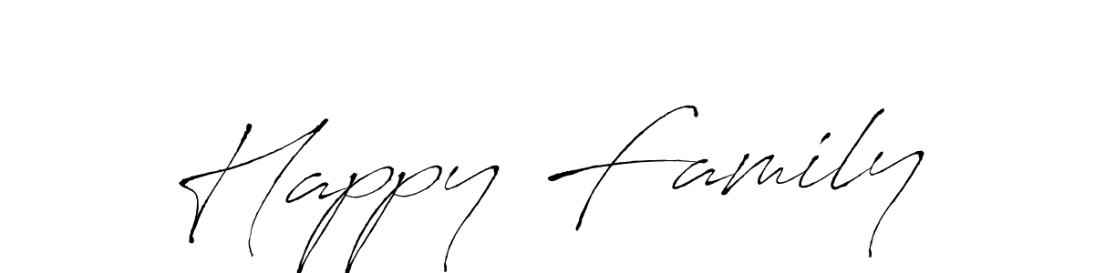 Make a beautiful signature design for name Happy Family. With this signature (Antro_Vectra) style, you can create a handwritten signature for free. Happy Family signature style 6 images and pictures png