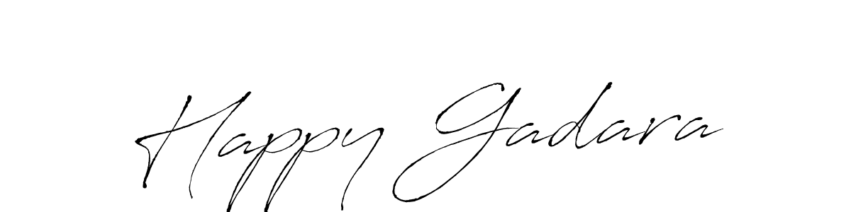 Happy Gadara stylish signature style. Best Handwritten Sign (Antro_Vectra) for my name. Handwritten Signature Collection Ideas for my name Happy Gadara. Happy Gadara signature style 6 images and pictures png