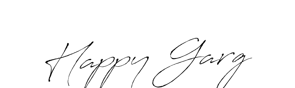 Also You can easily find your signature by using the search form. We will create Happy Garg name handwritten signature images for you free of cost using Antro_Vectra sign style. Happy Garg signature style 6 images and pictures png