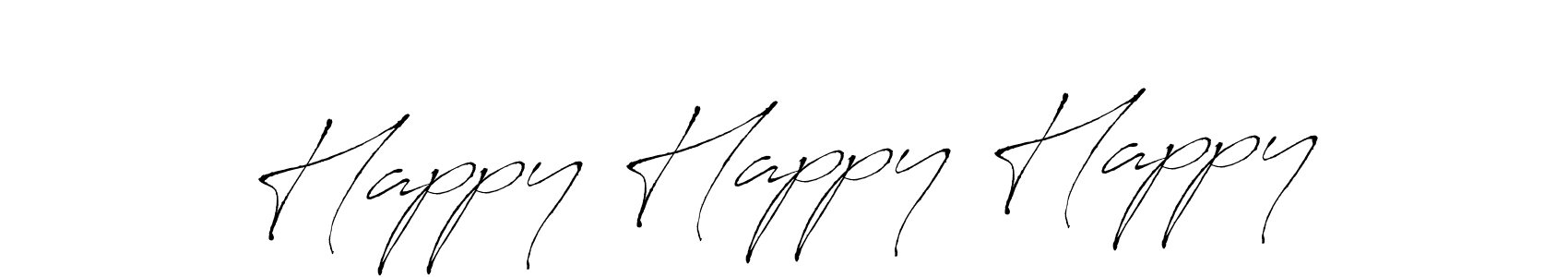 if you are searching for the best signature style for your name Happy Happy Happy. so please give up your signature search. here we have designed multiple signature styles  using Antro_Vectra. Happy Happy Happy signature style 6 images and pictures png