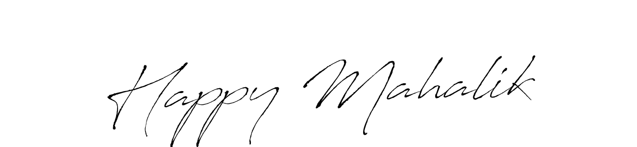 It looks lik you need a new signature style for name Happy Mahalik. Design unique handwritten (Antro_Vectra) signature with our free signature maker in just a few clicks. Happy Mahalik signature style 6 images and pictures png