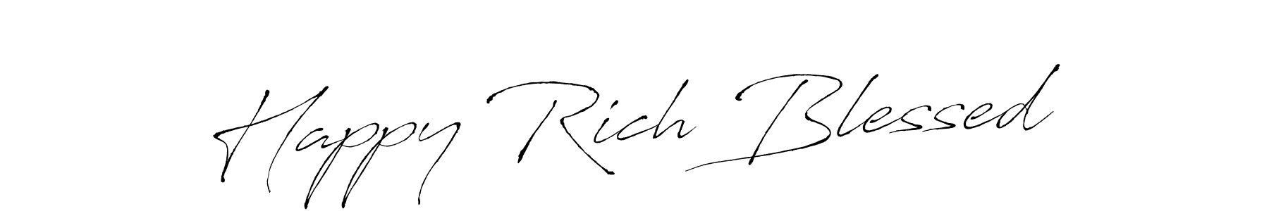 It looks lik you need a new signature style for name Happy Rich Blessed. Design unique handwritten (Antro_Vectra) signature with our free signature maker in just a few clicks. Happy Rich Blessed signature style 6 images and pictures png
