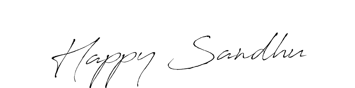 Happy Sandhu stylish signature style. Best Handwritten Sign (Antro_Vectra) for my name. Handwritten Signature Collection Ideas for my name Happy Sandhu. Happy Sandhu signature style 6 images and pictures png