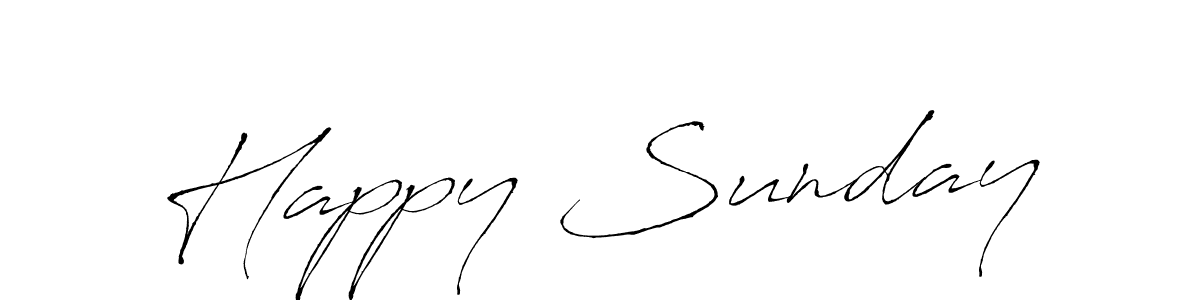 Design your own signature with our free online signature maker. With this signature software, you can create a handwritten (Antro_Vectra) signature for name Happy Sunday. Happy Sunday signature style 6 images and pictures png