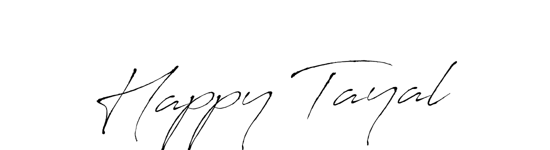 Design your own signature with our free online signature maker. With this signature software, you can create a handwritten (Antro_Vectra) signature for name Happy Tayal. Happy Tayal signature style 6 images and pictures png