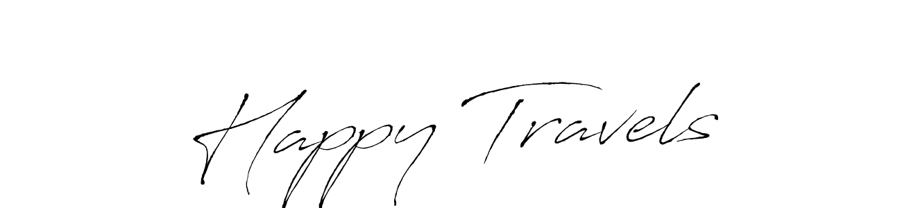 Design your own signature with our free online signature maker. With this signature software, you can create a handwritten (Antro_Vectra) signature for name Happy Travels. Happy Travels signature style 6 images and pictures png