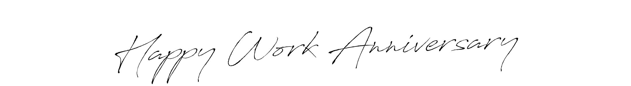 How to make Happy Work Anniversary name signature. Use Antro_Vectra style for creating short signs online. This is the latest handwritten sign. Happy Work Anniversary signature style 6 images and pictures png