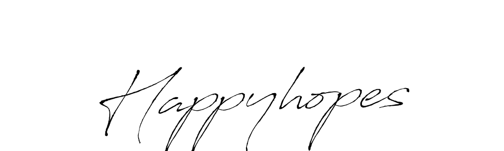 How to make Happyhopes signature? Antro_Vectra is a professional autograph style. Create handwritten signature for Happyhopes name. Happyhopes signature style 6 images and pictures png