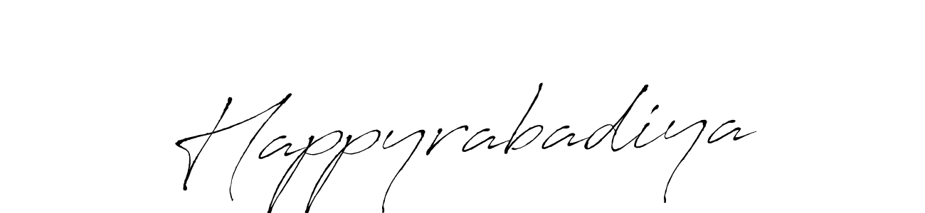 Happyrabadiya stylish signature style. Best Handwritten Sign (Antro_Vectra) for my name. Handwritten Signature Collection Ideas for my name Happyrabadiya. Happyrabadiya signature style 6 images and pictures png