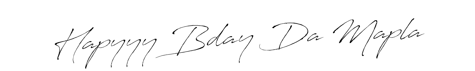 if you are searching for the best signature style for your name Hapyyy Bday Da Mapla. so please give up your signature search. here we have designed multiple signature styles  using Antro_Vectra. Hapyyy Bday Da Mapla signature style 6 images and pictures png