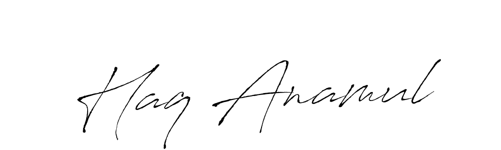 Also You can easily find your signature by using the search form. We will create Haq Anamul name handwritten signature images for you free of cost using Antro_Vectra sign style. Haq Anamul signature style 6 images and pictures png