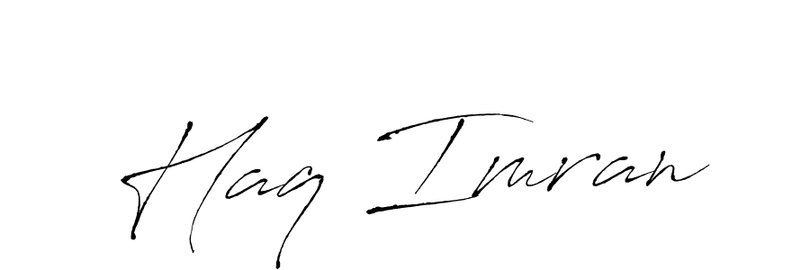 Haq Imran stylish signature style. Best Handwritten Sign (Antro_Vectra) for my name. Handwritten Signature Collection Ideas for my name Haq Imran. Haq Imran signature style 6 images and pictures png