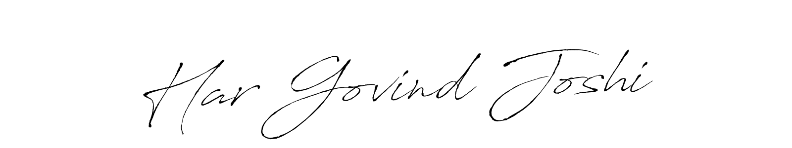 Also You can easily find your signature by using the search form. We will create Har Govind Joshi name handwritten signature images for you free of cost using Antro_Vectra sign style. Har Govind Joshi signature style 6 images and pictures png