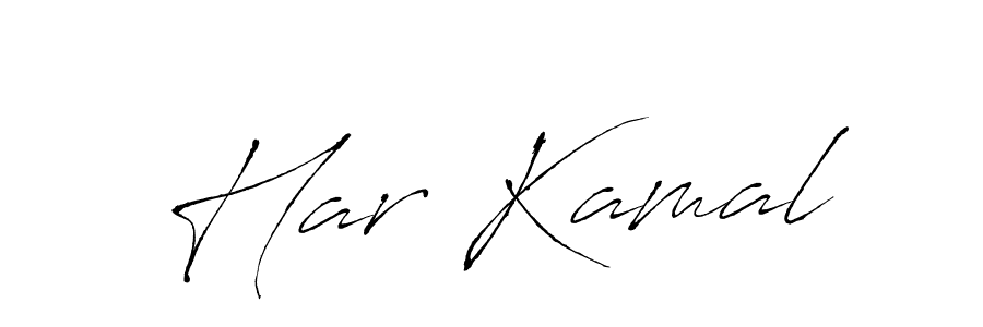 Use a signature maker to create a handwritten signature online. With this signature software, you can design (Antro_Vectra) your own signature for name Har Kamal. Har Kamal signature style 6 images and pictures png