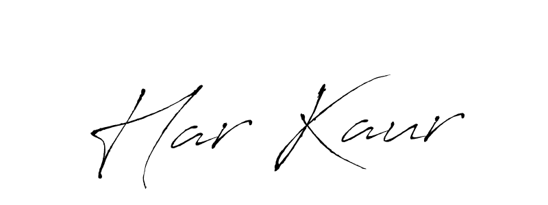 Create a beautiful signature design for name Har Kaur. With this signature (Antro_Vectra) fonts, you can make a handwritten signature for free. Har Kaur signature style 6 images and pictures png