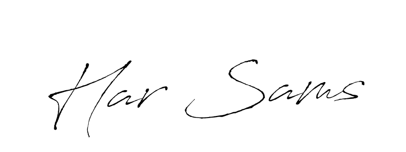 Create a beautiful signature design for name Har Sams. With this signature (Antro_Vectra) fonts, you can make a handwritten signature for free. Har Sams signature style 6 images and pictures png