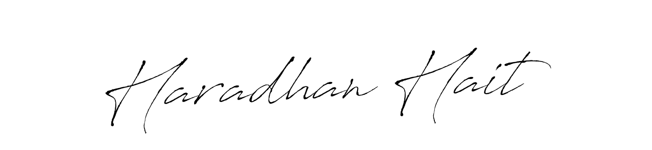Make a beautiful signature design for name Haradhan Hait. With this signature (Antro_Vectra) style, you can create a handwritten signature for free. Haradhan Hait signature style 6 images and pictures png