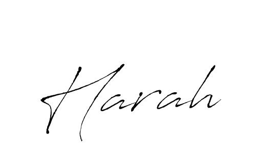 Design your own signature with our free online signature maker. With this signature software, you can create a handwritten (Antro_Vectra) signature for name Harah. Harah signature style 6 images and pictures png