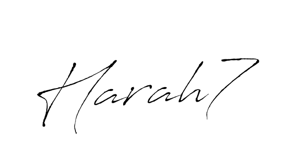 Create a beautiful signature design for name Harah7. With this signature (Antro_Vectra) fonts, you can make a handwritten signature for free. Harah7 signature style 6 images and pictures png