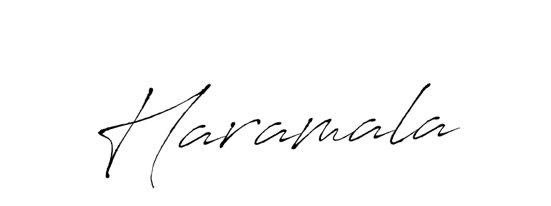 Design your own signature with our free online signature maker. With this signature software, you can create a handwritten (Antro_Vectra) signature for name Haramala. Haramala signature style 6 images and pictures png