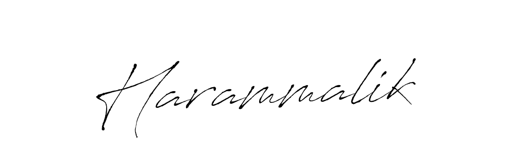 Create a beautiful signature design for name Harammalik. With this signature (Antro_Vectra) fonts, you can make a handwritten signature for free. Harammalik signature style 6 images and pictures png