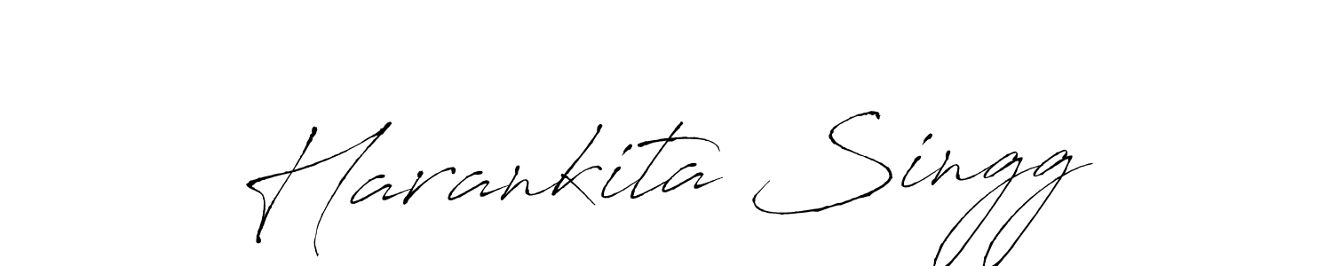 Create a beautiful signature design for name Harankita Singg. With this signature (Antro_Vectra) fonts, you can make a handwritten signature for free. Harankita Singg signature style 6 images and pictures png