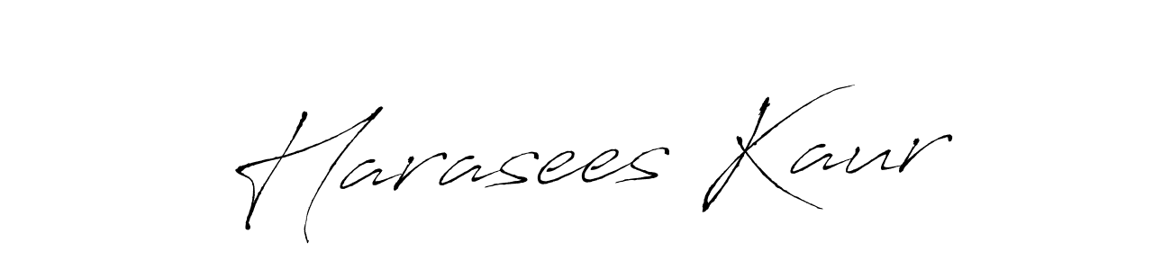 Harasees Kaur stylish signature style. Best Handwritten Sign (Antro_Vectra) for my name. Handwritten Signature Collection Ideas for my name Harasees Kaur. Harasees Kaur signature style 6 images and pictures png