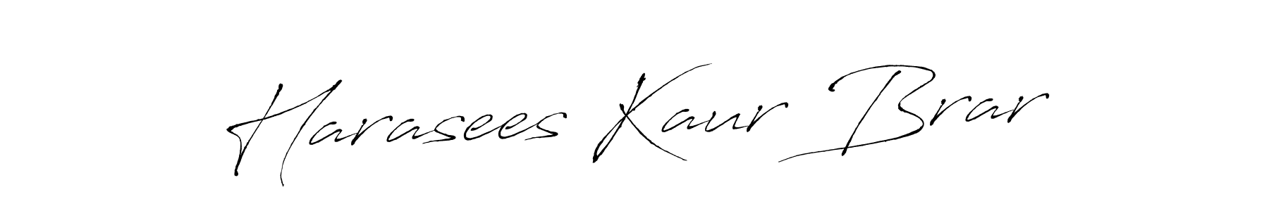 It looks lik you need a new signature style for name Harasees Kaur Brar. Design unique handwritten (Antro_Vectra) signature with our free signature maker in just a few clicks. Harasees Kaur Brar signature style 6 images and pictures png